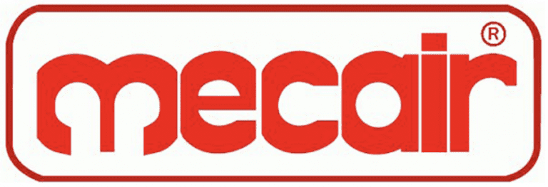 A red logo of the company Mecair ®