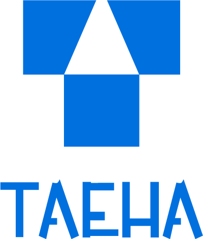 Blue Taeha logo.