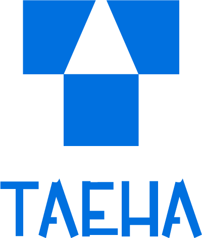 Blue Taeha logo.