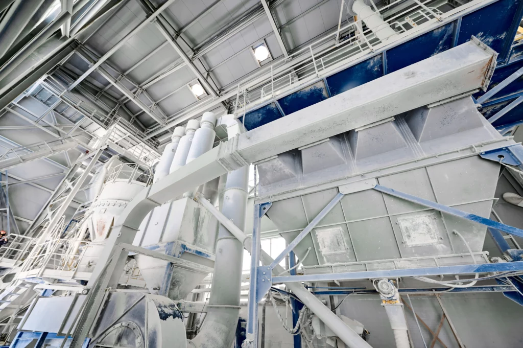 Industrial complex of filter bags from Baghouse America.