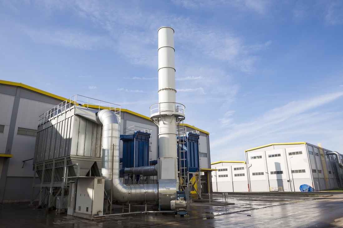 Waste-to-energy facility outside