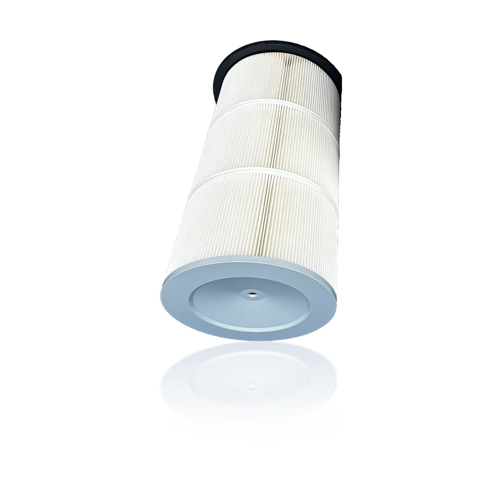 Open/closed pleated cartridge filter - bolt hole closed cap (single)