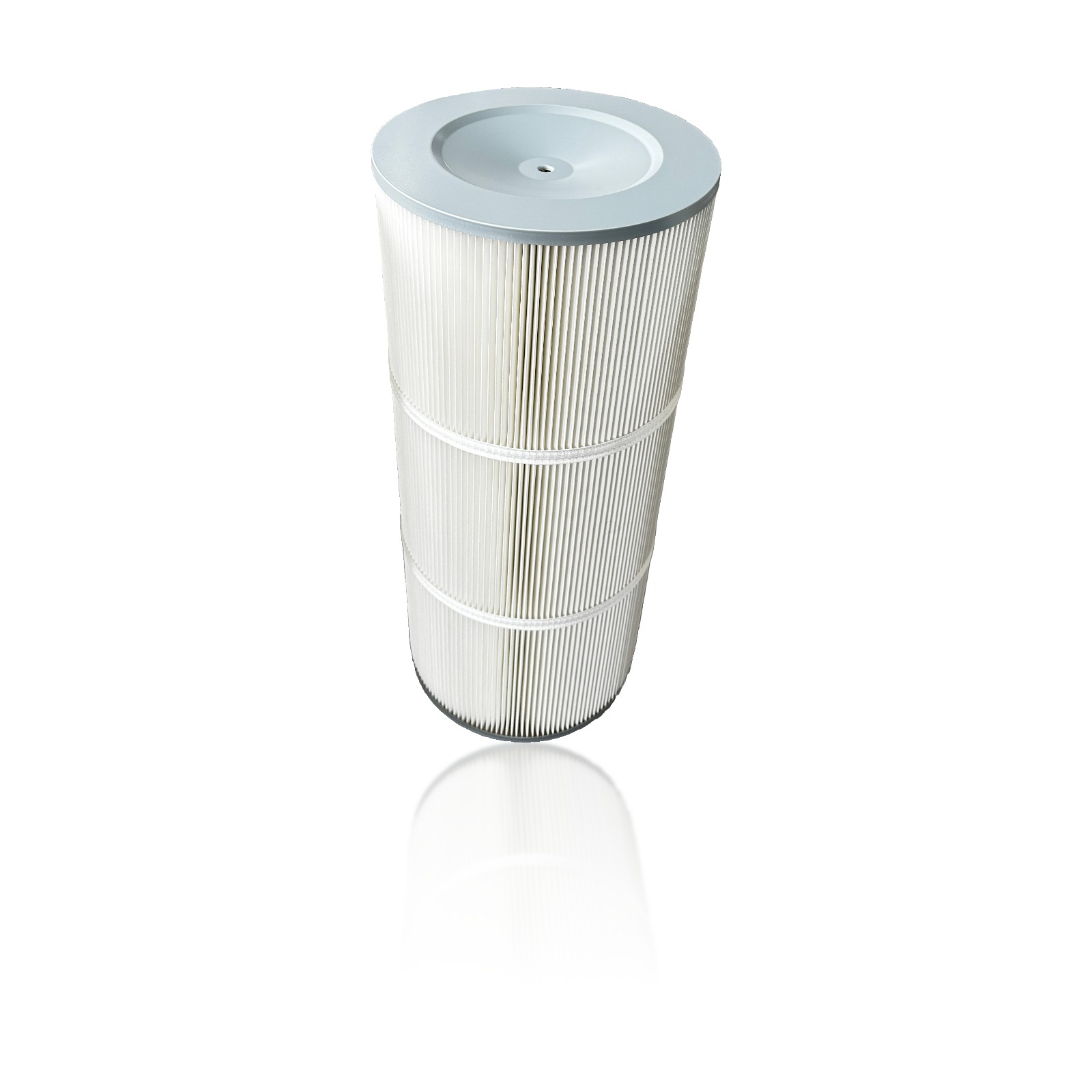Open/closed pleated cartridge filter - plain closed cap (single)