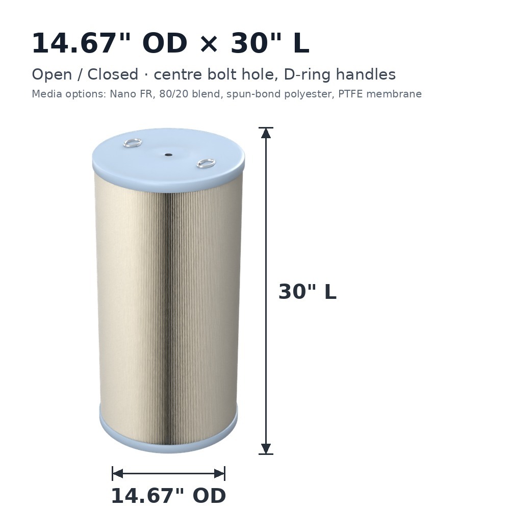 bha-cartridge-filter-14-67od-x-30l-open-closed-bolt-hole-d-rings-dimensions