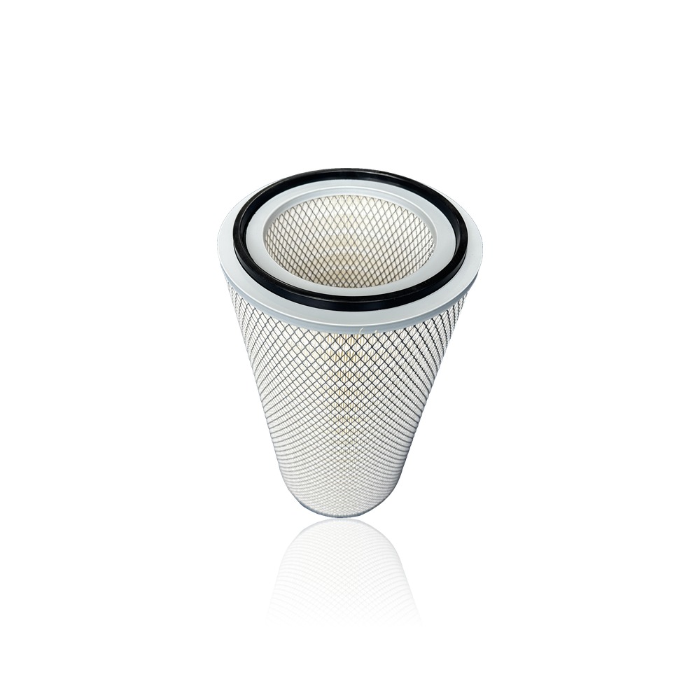 cartridge filter cage open top gasket photo Dust collector cartridge filter with expanded metal outer cage, open end with gasket
